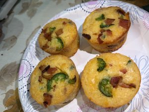 Bacon Cheddar Jalapeno Corn Muffins