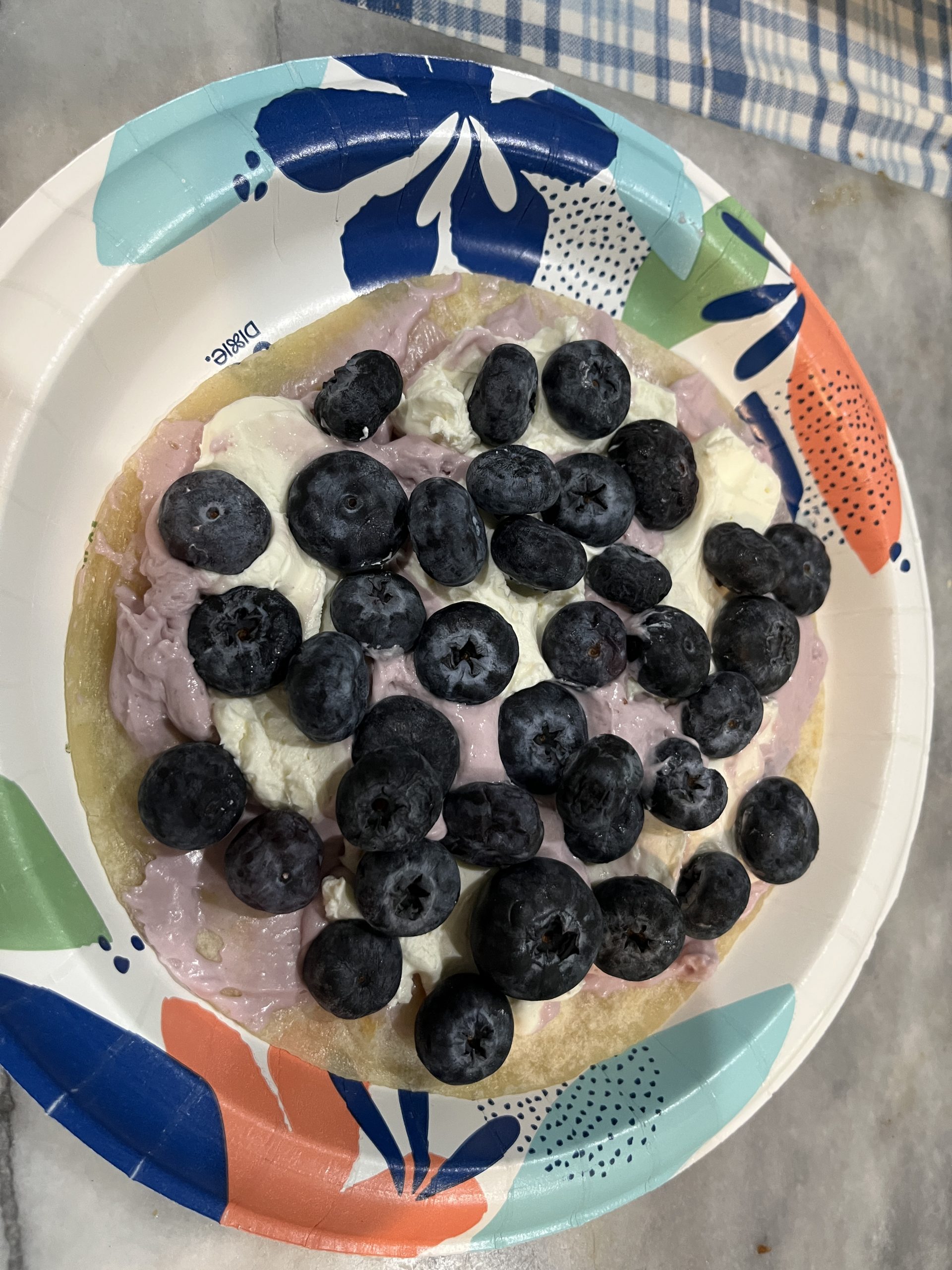 Blueberry Breakfast Quesadilla