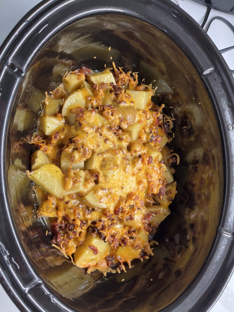 Cheesy Bacon Ranch Potatoes – using slow cooker