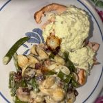 Creamy Paste with Bacon and Peas