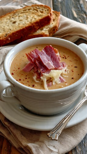 Creamy Reuben soup