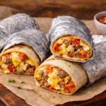 Freezer breakfast burrritos