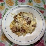 Fried cabbage with Noodles and Bacon
