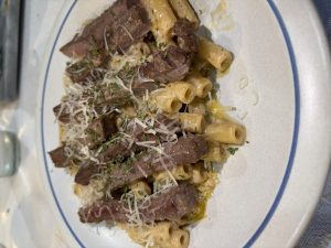 Garlic Butter Steak Pasta