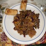 Mongolian Ground Beef Chow Mein