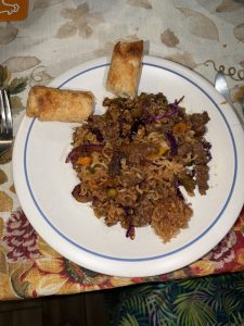 Mongolian Ground Beef Chow Mein