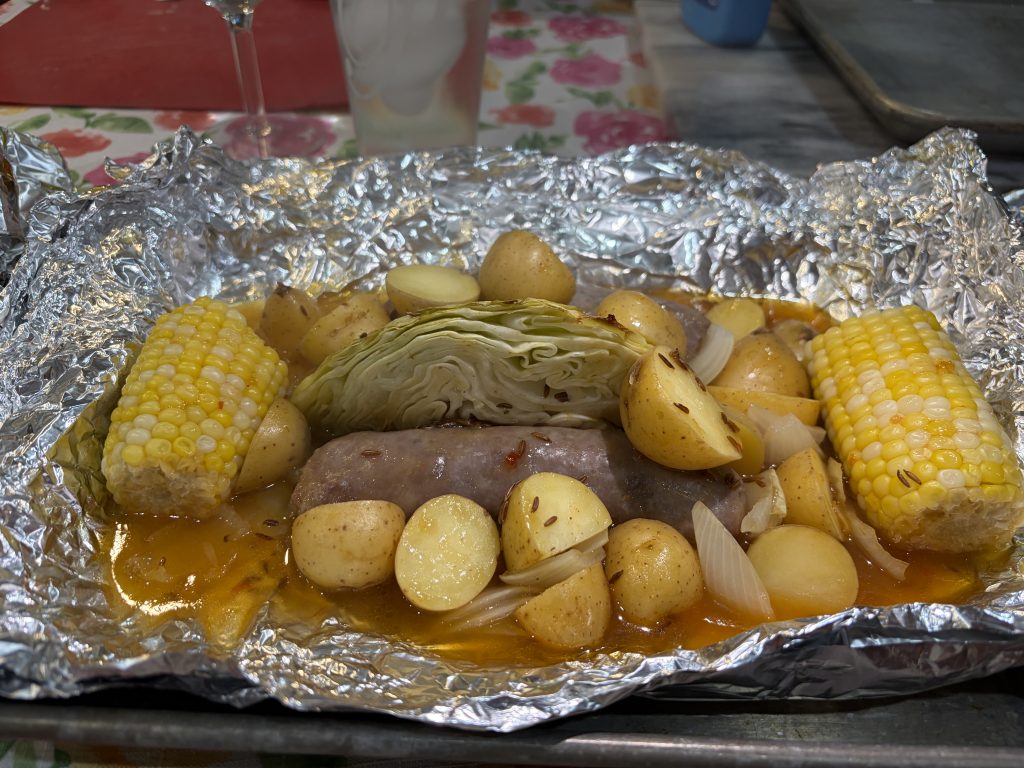 Polish Sausage and Cabbage (Foil Packs)