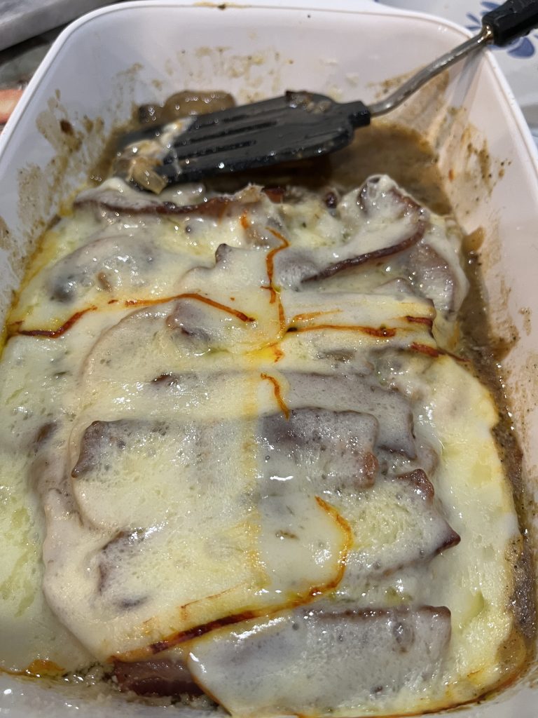 Pork saltimbocca
