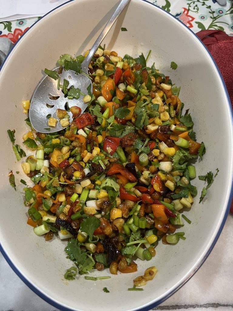 Roasted Corn and Pepper Salad