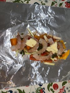 Shrimp Fajita Foil pack