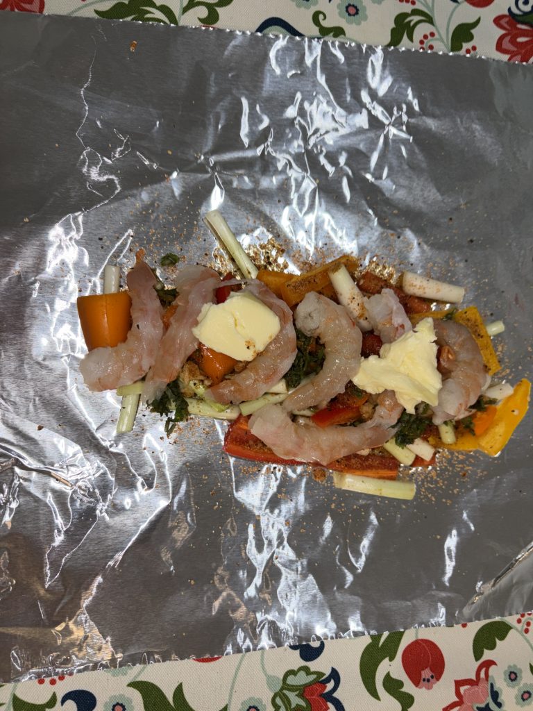 Shrimp Fajita Foil pack