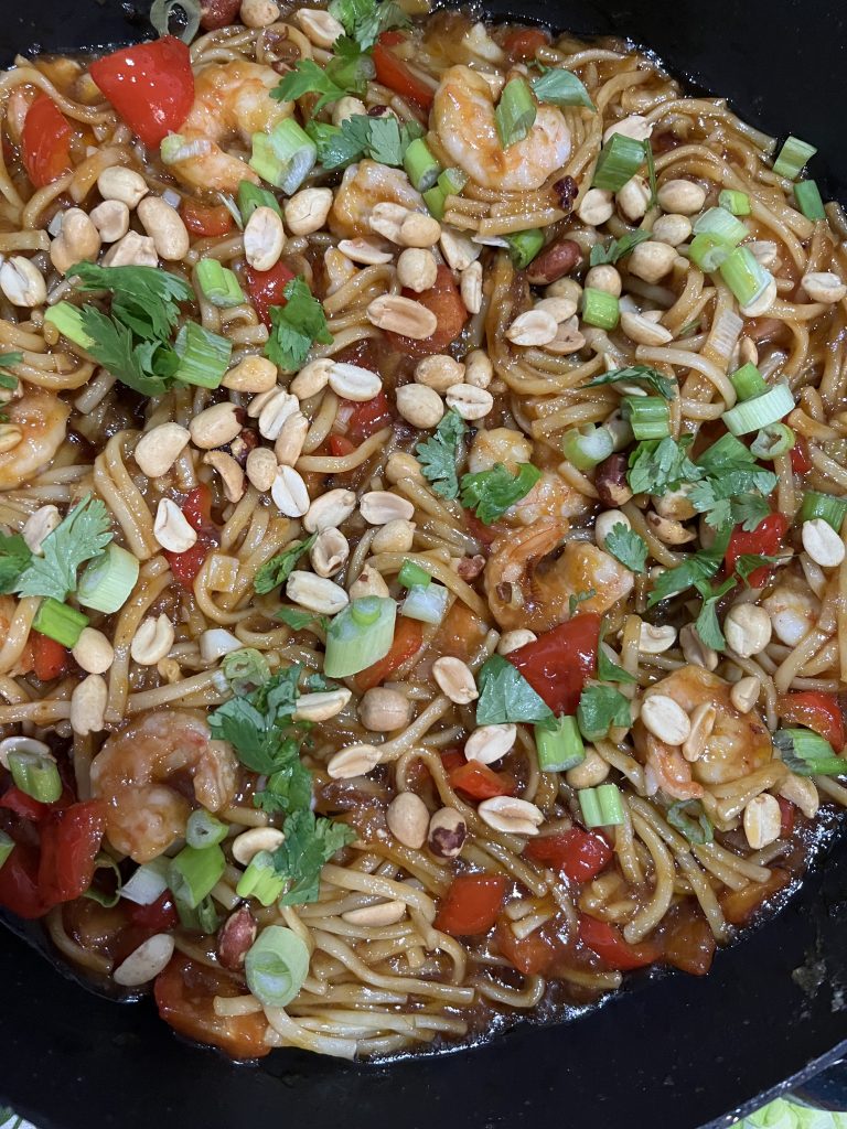 Shrimp Kung Pao Noodles