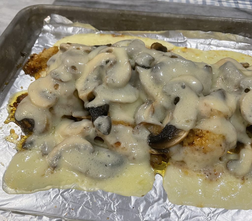 Chicken with Mushroom and Swiss Cheese