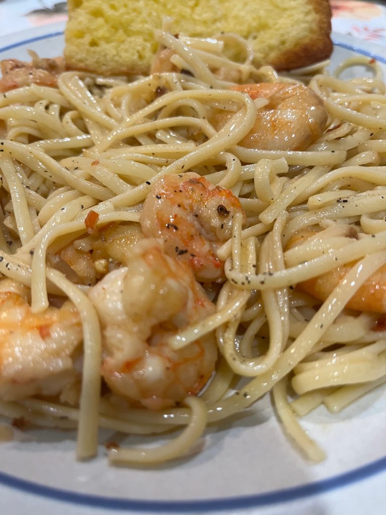 Shrimp Scampi Linguini