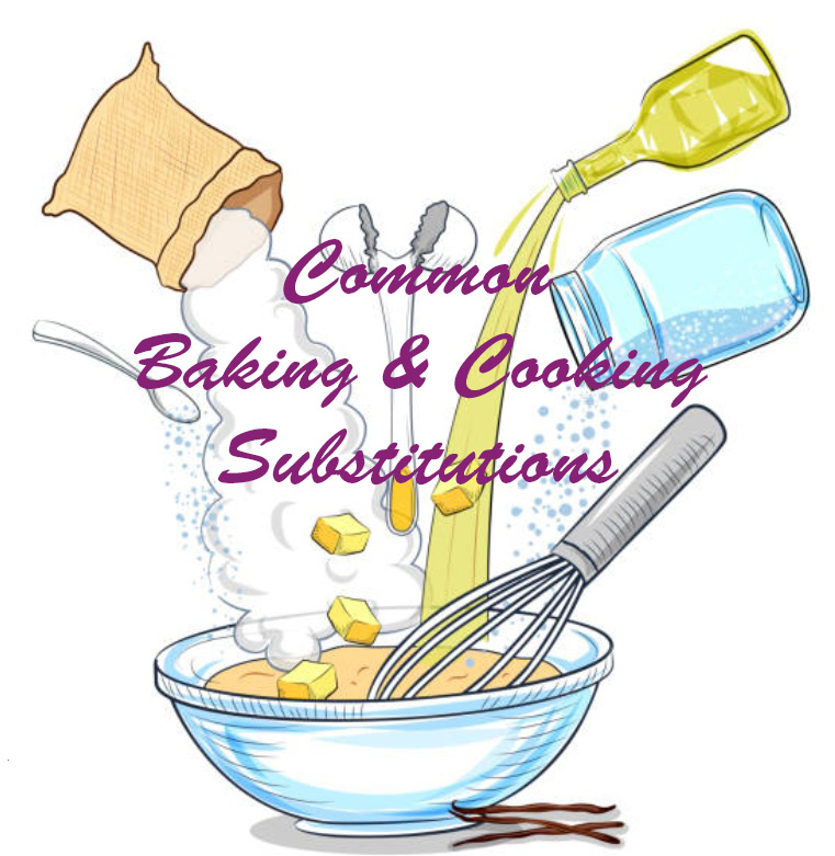 substitutions for baking and cooking